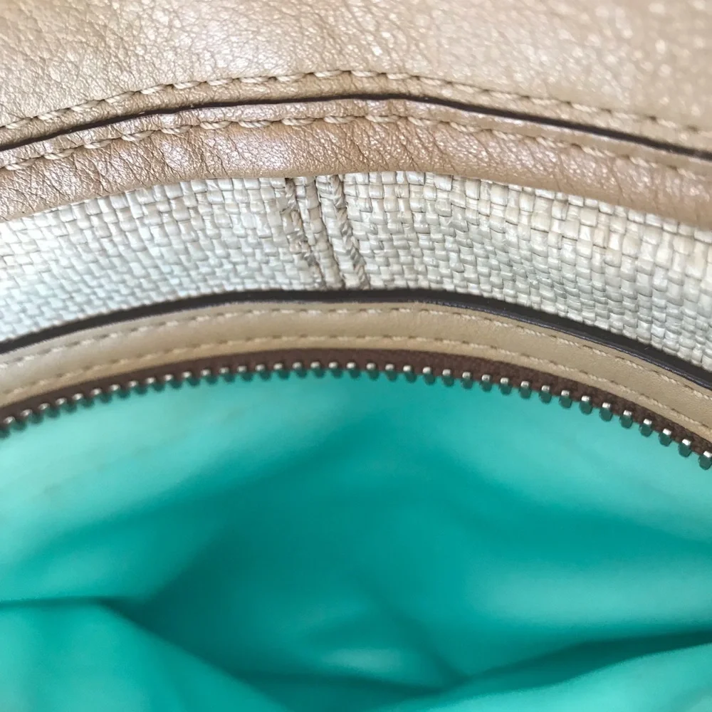 Coach large straw satchel - Picture 6 of 7